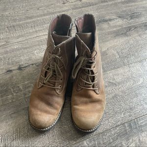 Brown Clarks boots